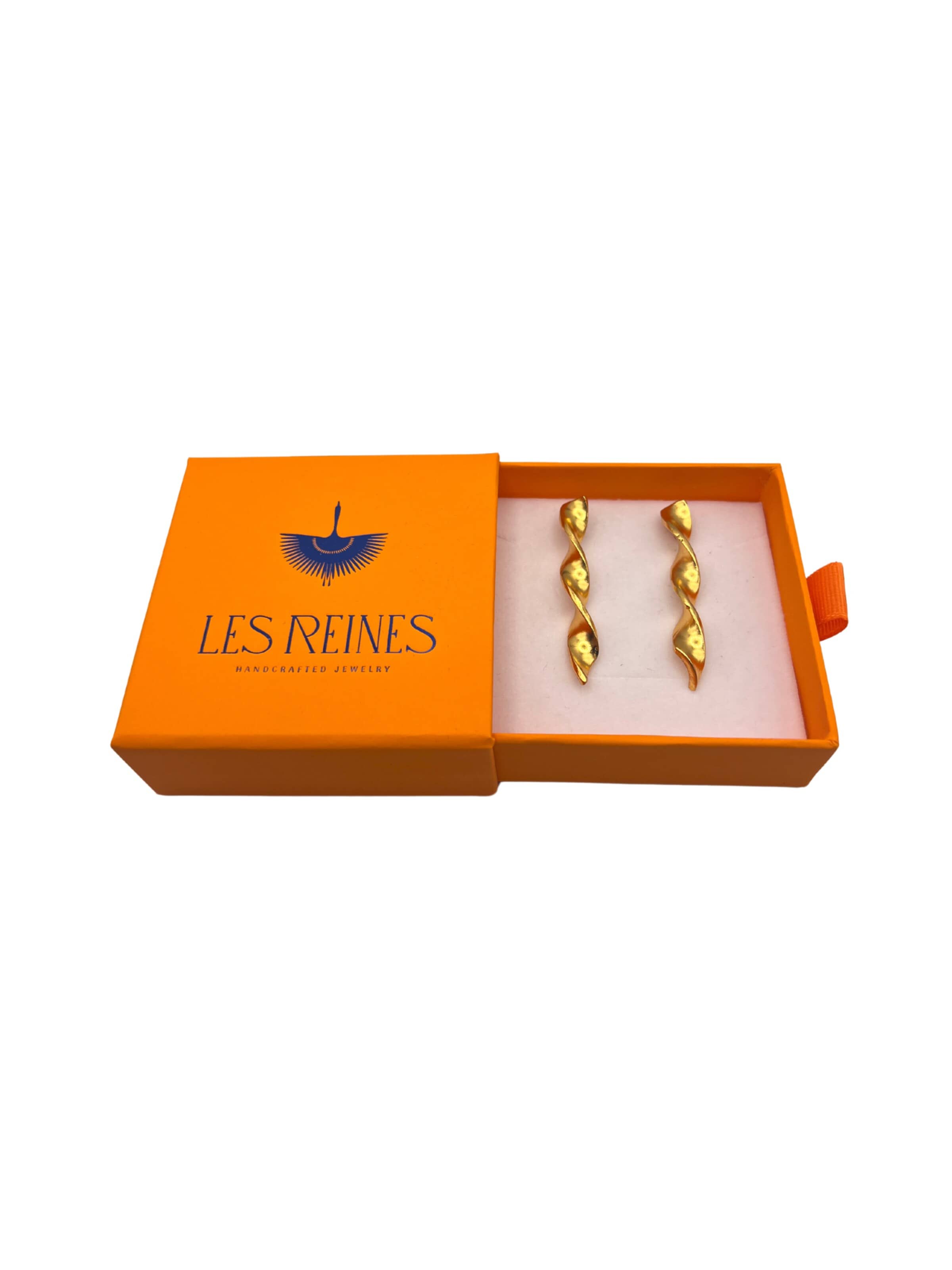 Les Reines Náušnice 'Golden Arc' – zlatá