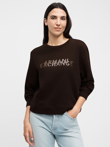 Felpa di ARMANI EXCHANGE in marrone