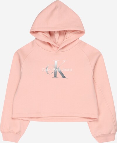 Calvin Klein Jeans Sweatshirt in hellpink / silber / weiß, Produktansicht