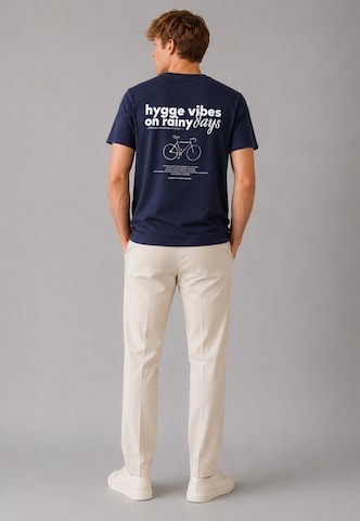 T-Shirt 'Hygge' Clean Cut Copenhagen en bleu : devant