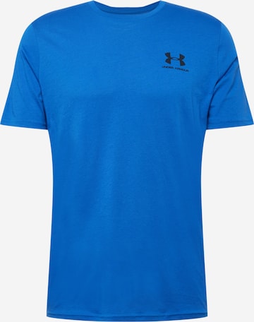 UNDER ARMOUR Функционална тениска в синьо: отпред
