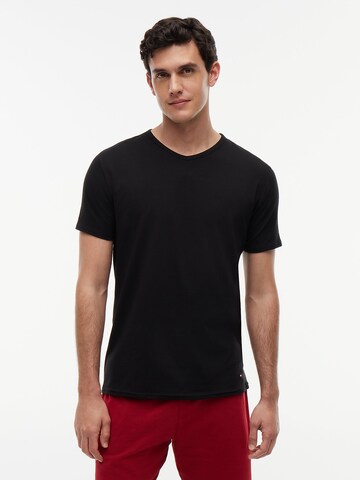 TOMMY HILFIGER Shirt 'Premium Essential' in Black: front