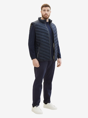 TOM TAILOR Men + Bodywarmer in Blauw