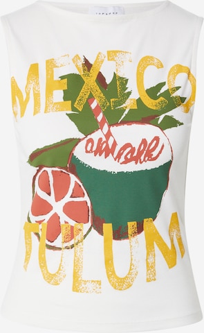 smėlio TOPSHOP Palaidinė be rankovių 'Mexico Tulum': priekis