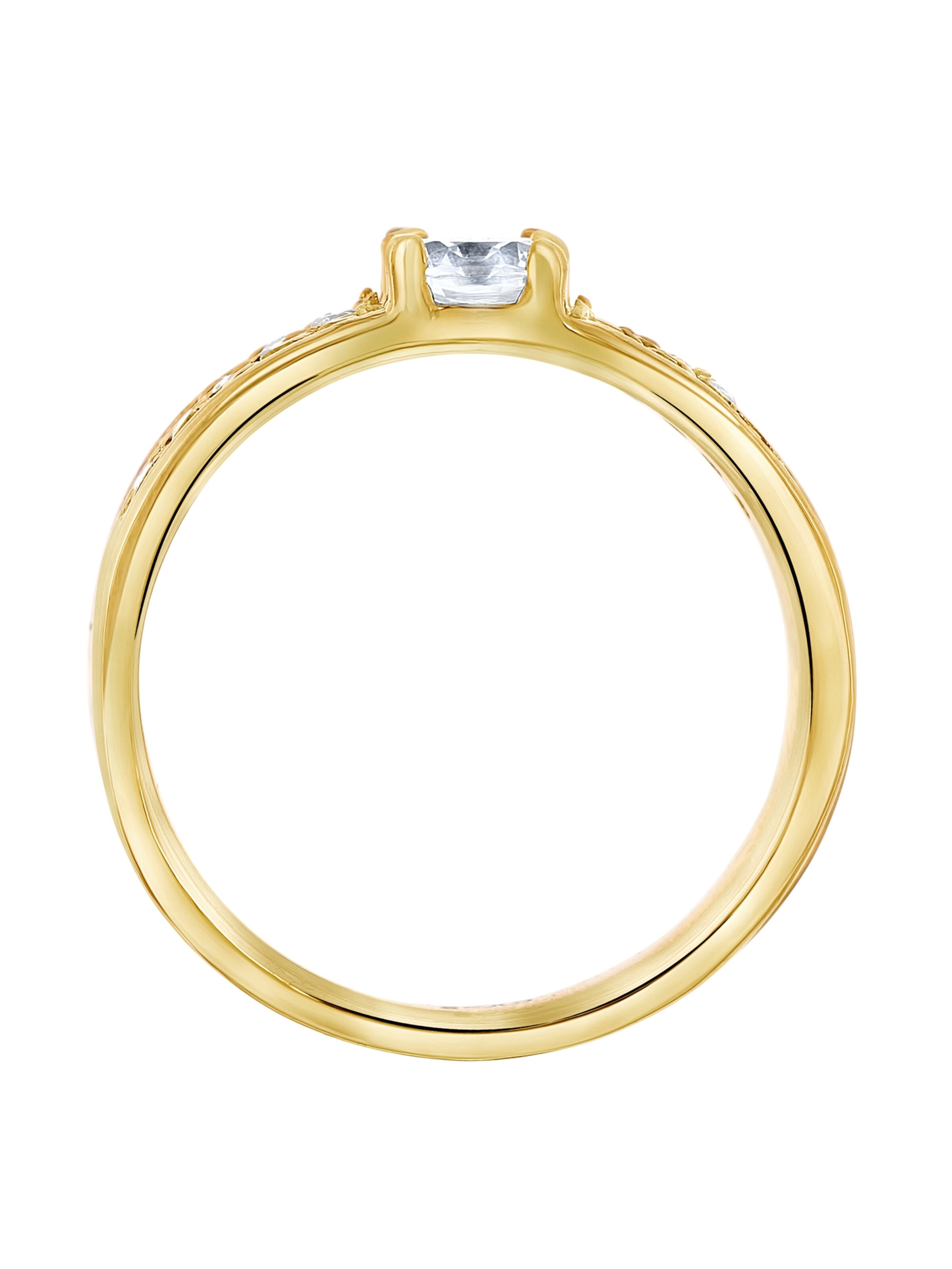 Lucardi Ring 'Florence' in Goud