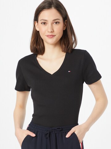 Tricou de la TOMMY HILFIGER pe negru: față