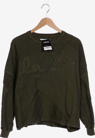 Lala Berlin Sweatshirt & Zip-Up Hoodie in M in Green: front