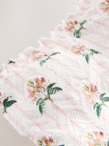 Next Bez ramienok Jednodielne plavky - Ružová