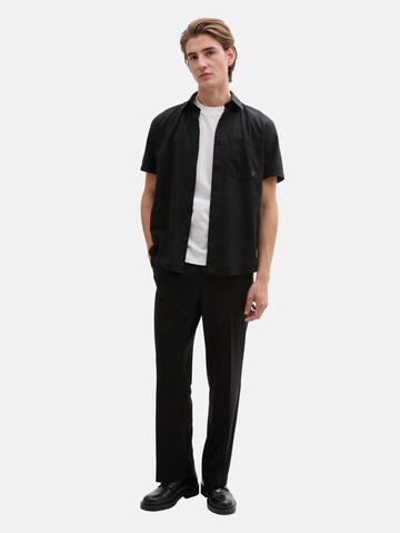 Coupe regular Chemise TOM TAILOR DENIM en noir