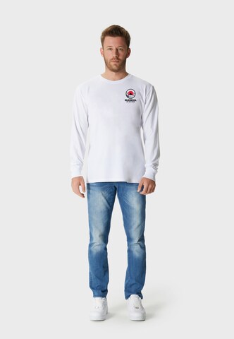 Oldskull Langarmshirt in Weiß