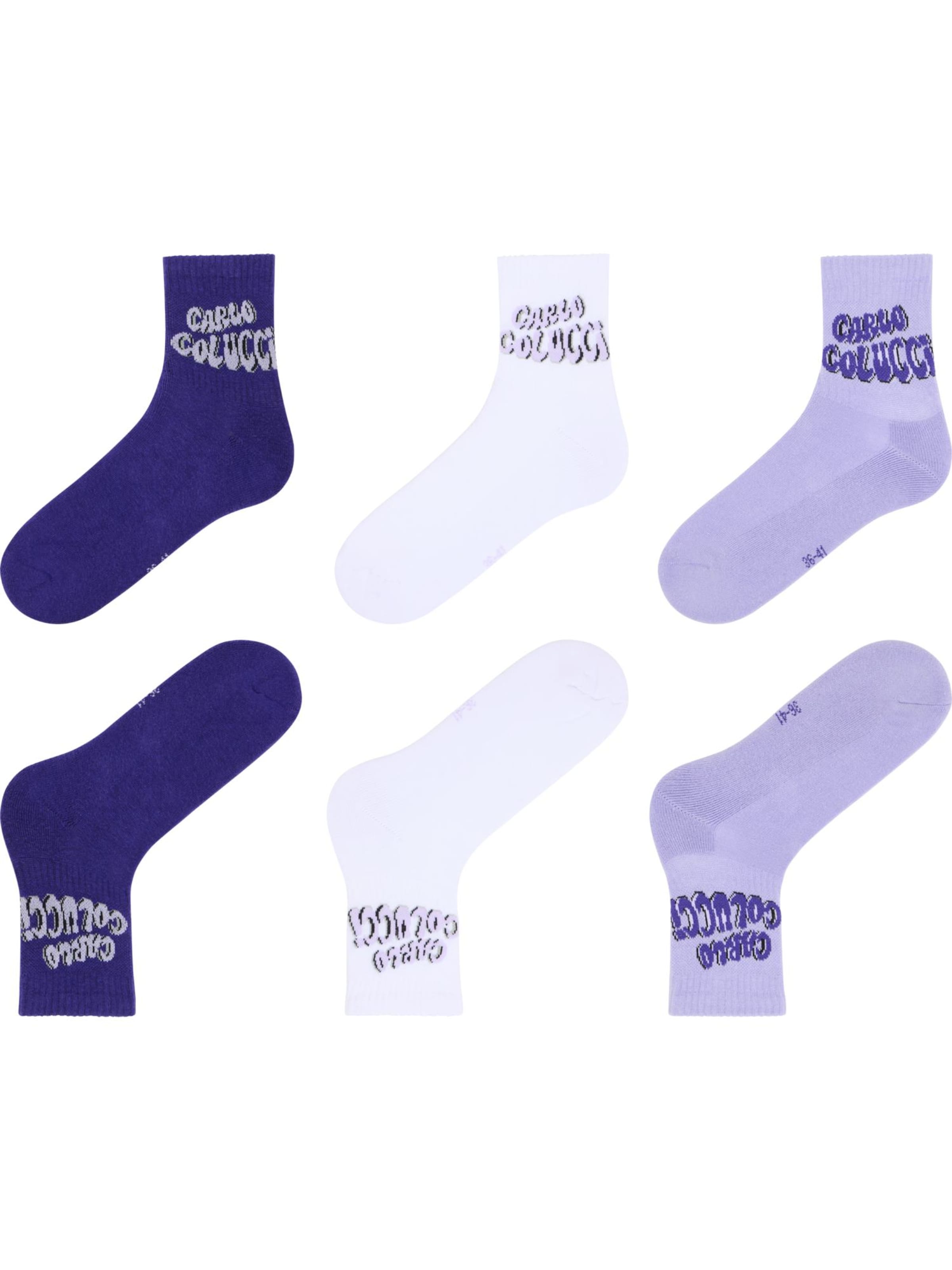 Chaussettes 'Ellinger' Carlo Colucci en violet