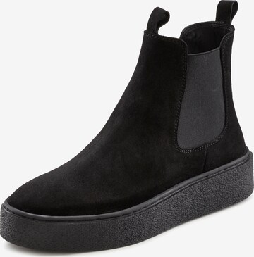 LASCANA Chelsea Boots in Schwarz: predná strana