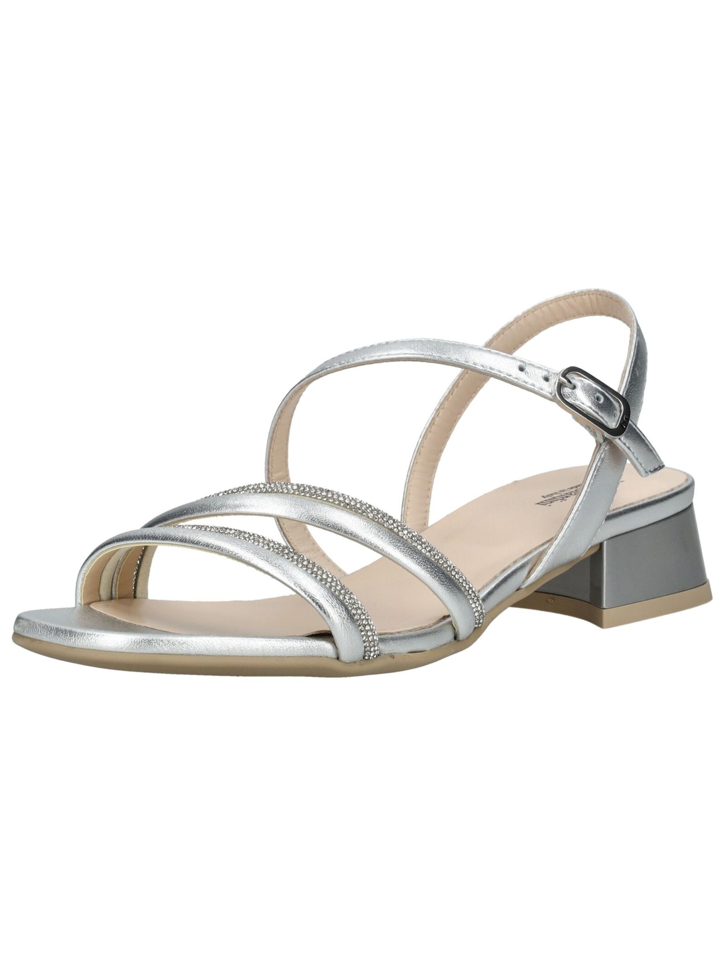 Nero Giardini Strap sandal in Silver: front
