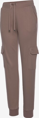 LASCANA Regular Cargo trousers in Brown