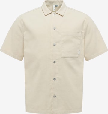 Ragwear Comfort Fit Hemd in Beige: Vorderseite