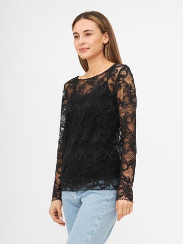 TOOche Shirt 'Lace Elegance' in Black