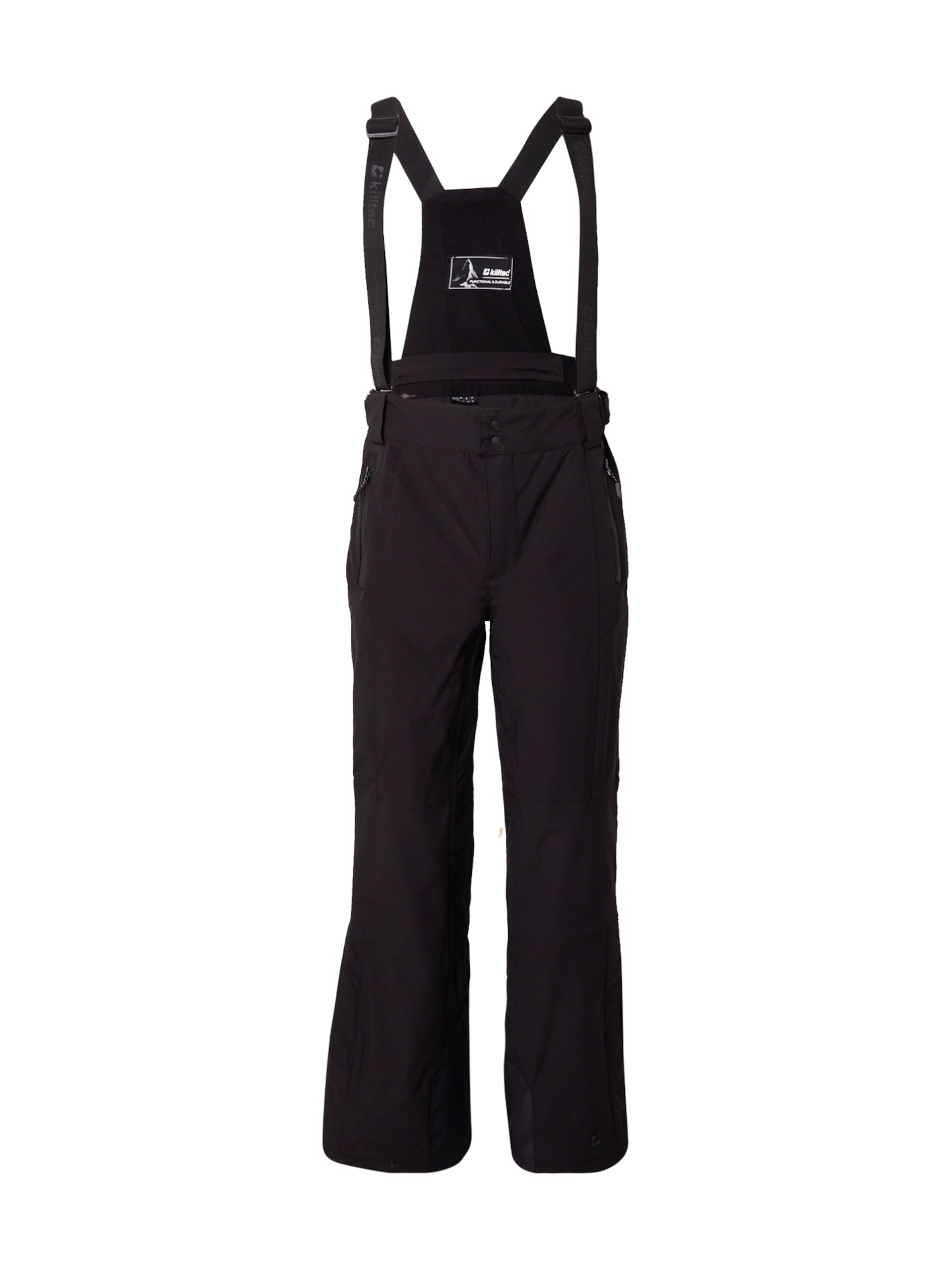 KILLTEC Normální Outdoorové kalhoty 'KSW 100' – černá: přední strana