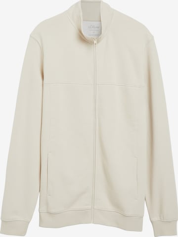 s.Oliver Sweatjacke in Beige: Vorderseite