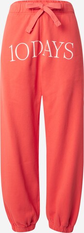 Tapered Pantaloni 'Bar' di 10Days in rosso: frontale