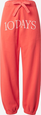 10Days Tapered Pants 'Bar' in Red: front