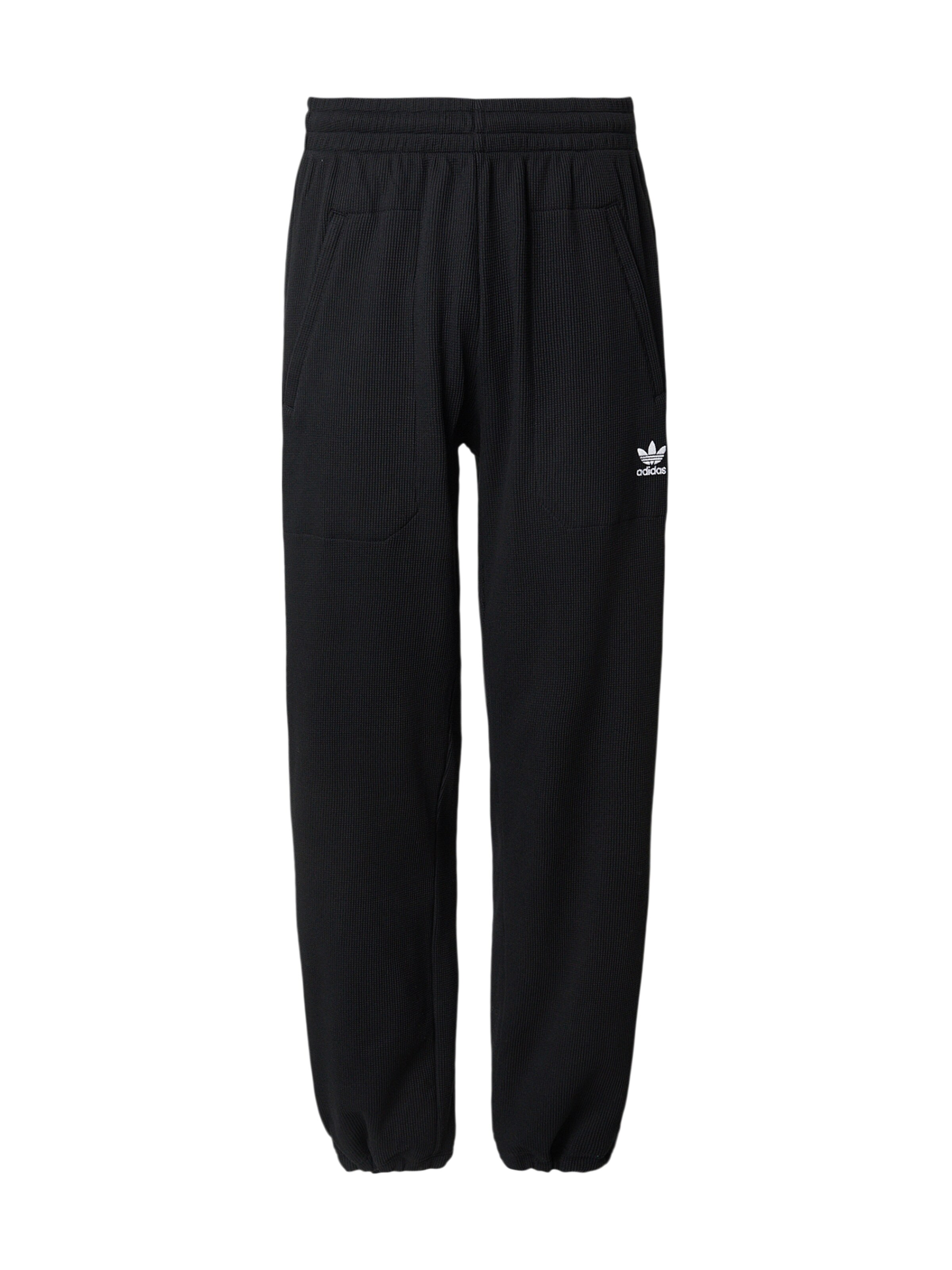 ADIDAS ORIGINALS Loosefit Broek 'ESSENTIALS' in Zwart: voorkant