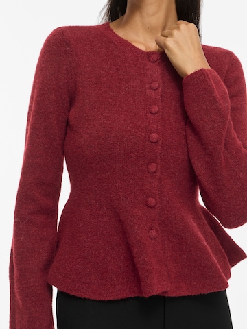 VILA Strickjacke 'VILuna' in Rot