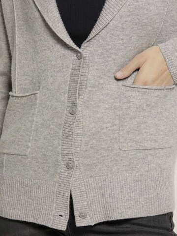 MADELEINE Gebreid vest in Zilver