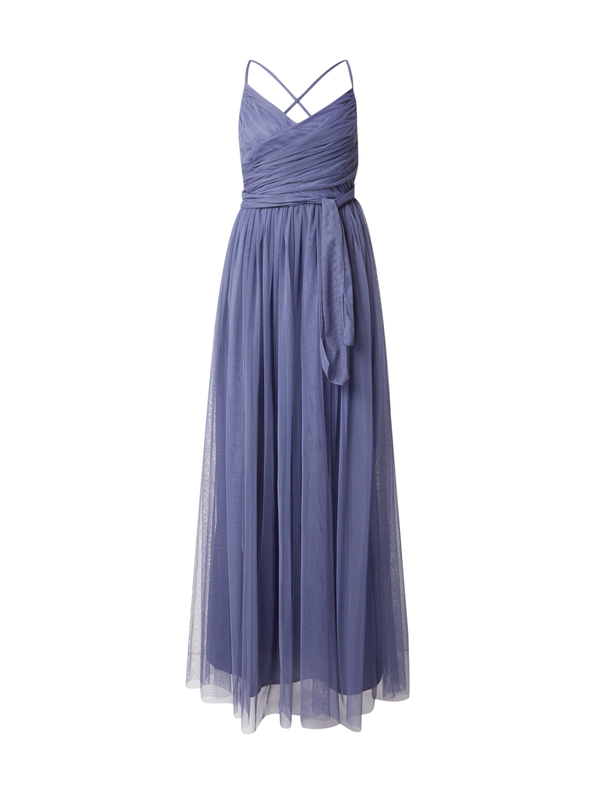 Maya Deluxe Evening dress in Blue: front