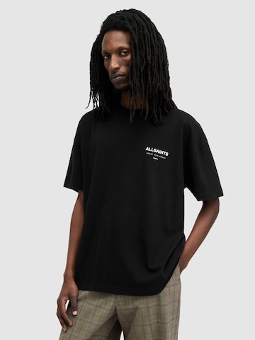 melns AllSaints T-Krekls 'Underground': no priekšpuses