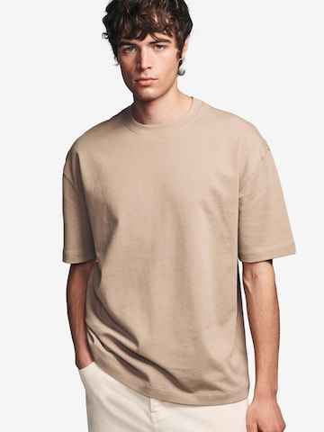 Next Shirt in Beige: voorkant