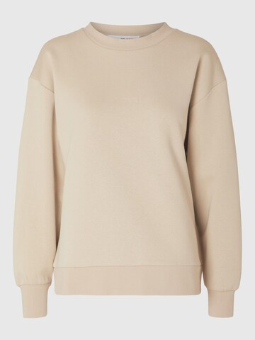 SELECTED FEMME Sweatshirt in Beige