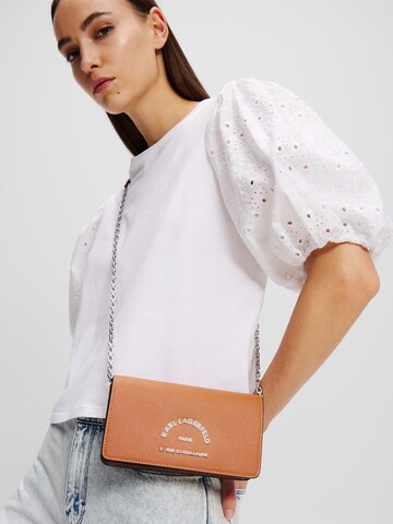 Karl Lagerfeld Shoulder bag ' Rue St-Guillaume' in Brown: front