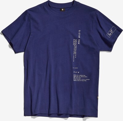 G-Star RAW T-Shirt in dunkelblau / weiß, Produktansicht