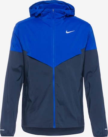 NIKE Athletic Jacket 'Windrunner' in Blue: front