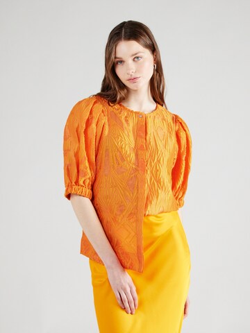 Copenhagen Muse Blouse in Oranje: voorkant