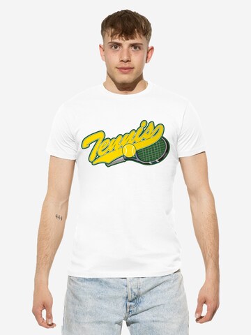 Cotton Prime T-Shirt 'Tennis' in Weiß: Vorderseite
