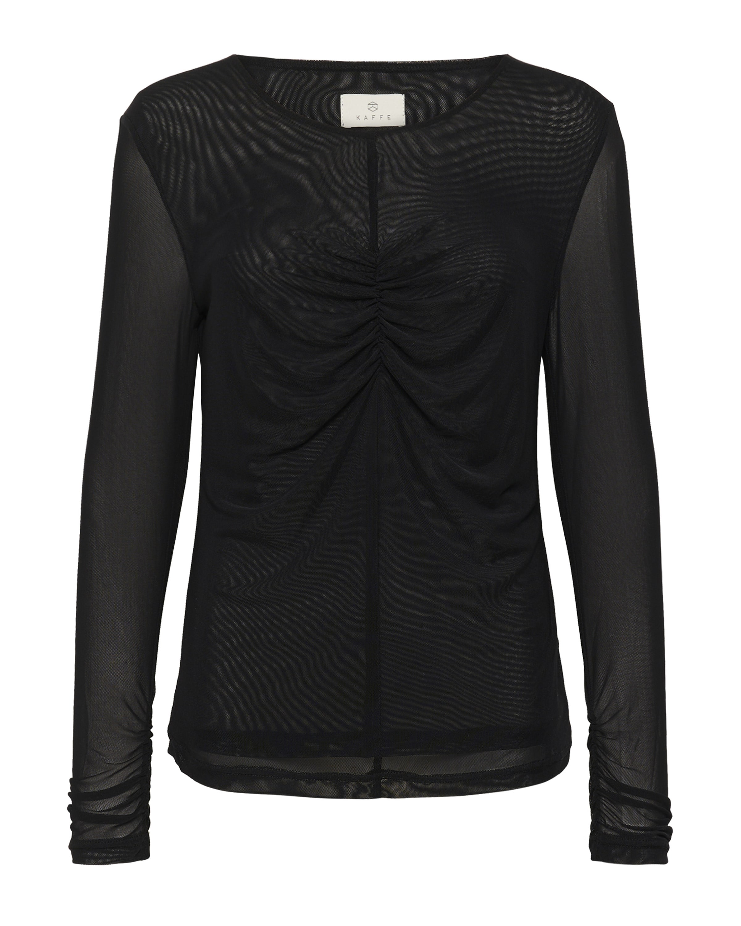 Kaffe - Camiseta 'Chai' en negro: frente