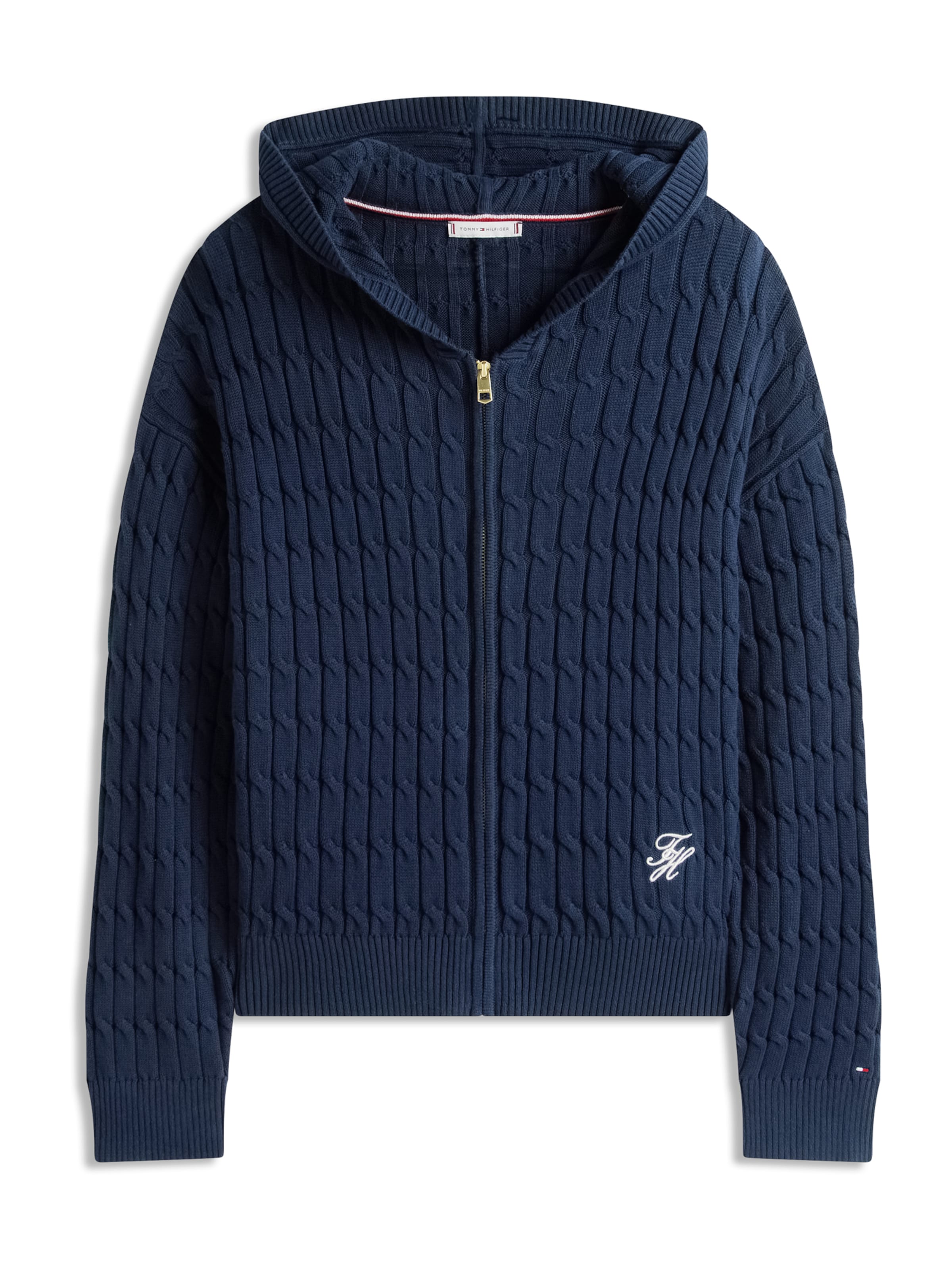 Tommy Hilfiger Curve Cardigan i blå: forside