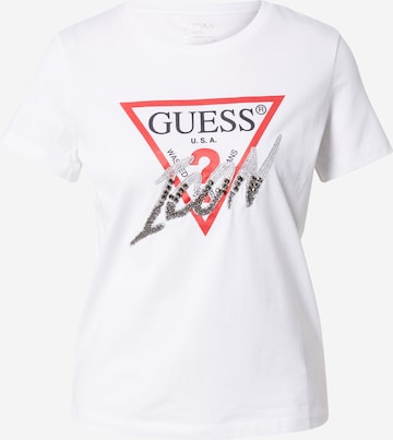 GUESS - Camisa em branco: frente