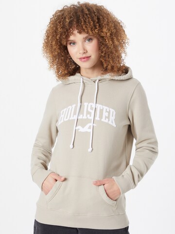 HOLLISTER Sweatshirt in Beige: front