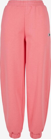 Starter Black Label Tapered Broek in Roze: voorkant