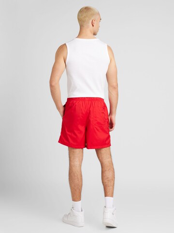 Nike Sportswear Свободный крой Штаны 'CLUB' в Красный
