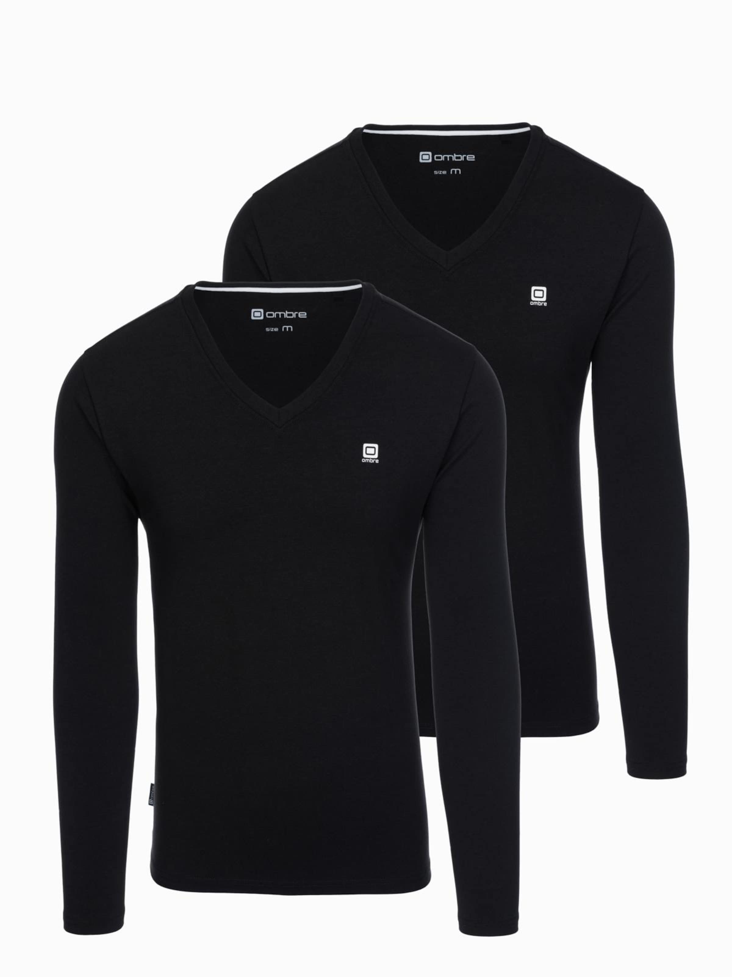 Ombre Shirt in Black: front
