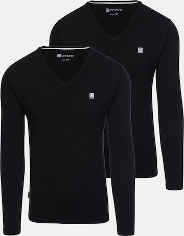Ombre Shirt in Black: front