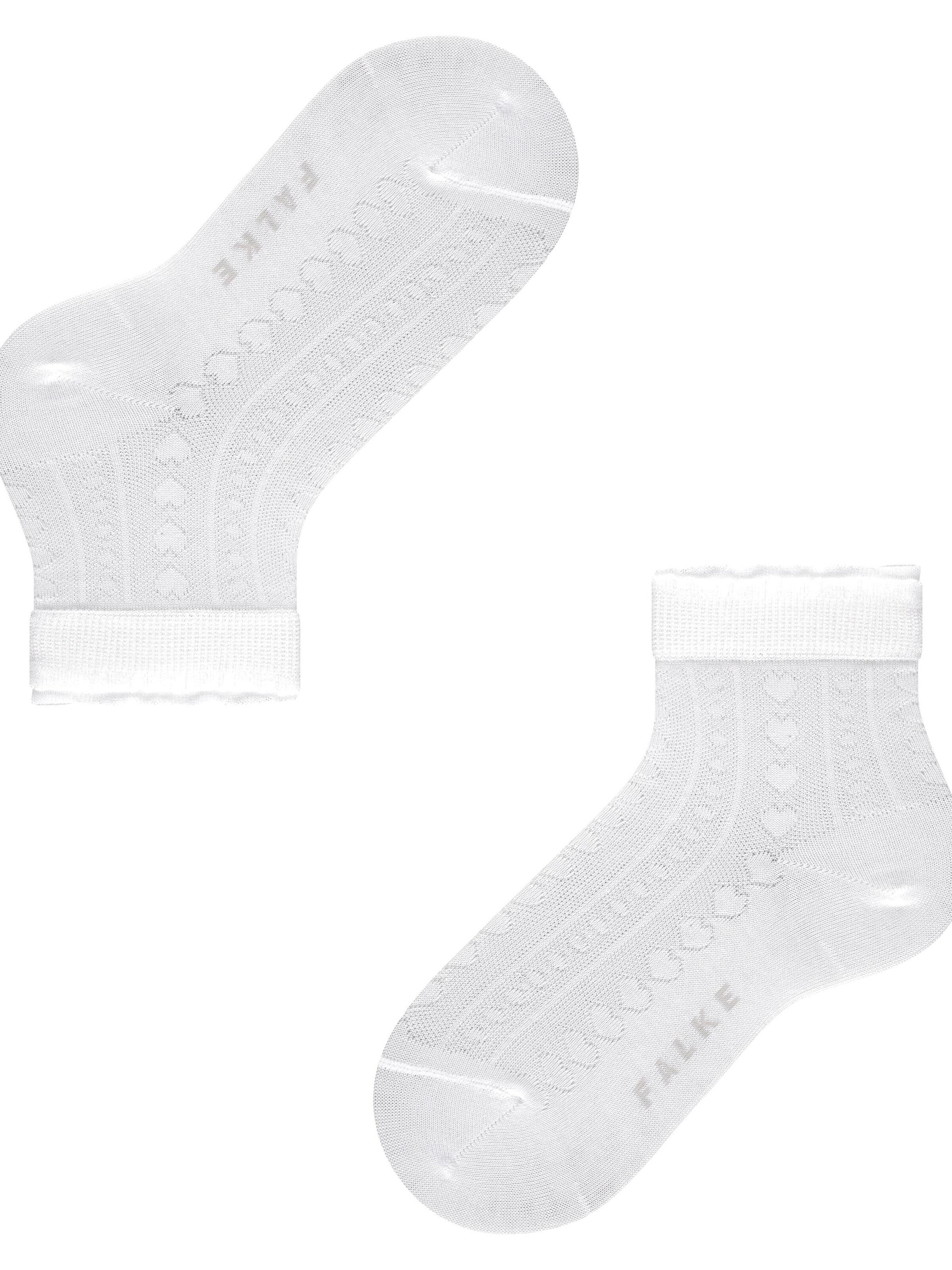 FALKE Socken 'Romantic Net'‌‌‌‌‌‌‌‌ in Weiß