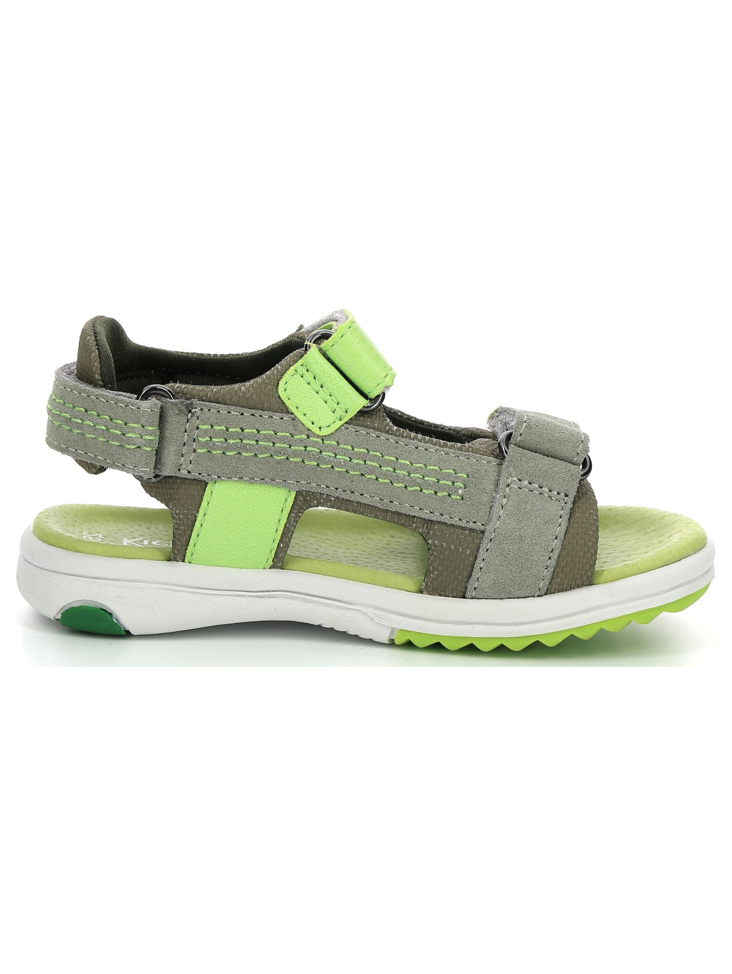 Calzatura aperta di Kickers in verde