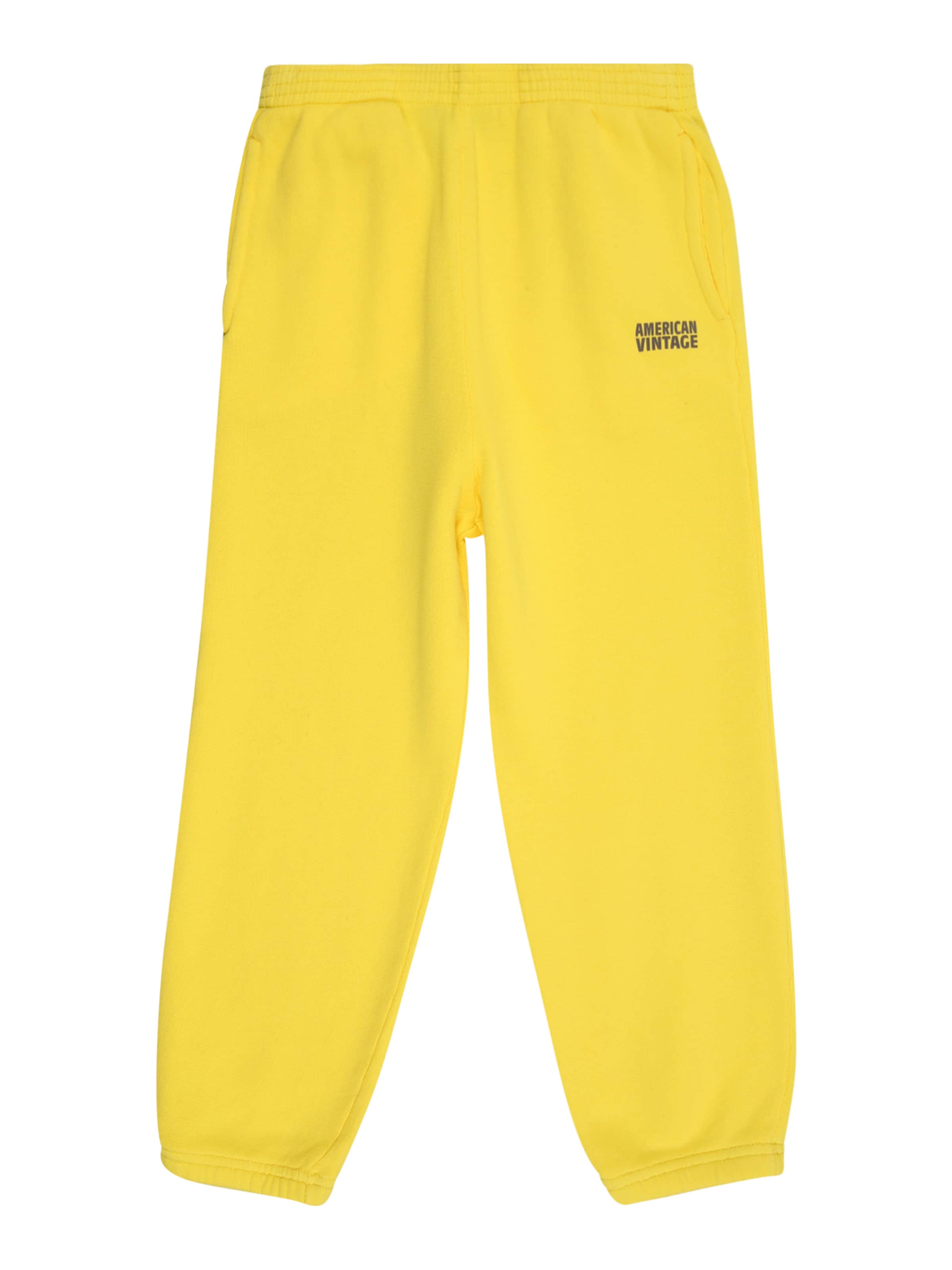 AMERICAN VINTAGE Tapered Broek 'IZUBIRD' in Geel: voorkant