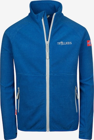 TROLLKIDS Fleece Jacket in Blue: front