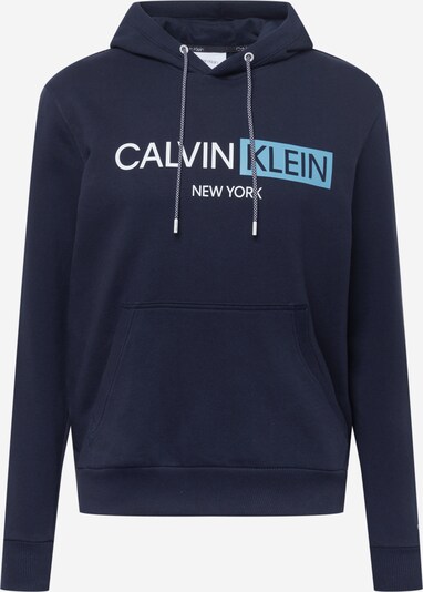 Calvin Klein Mikina - námornícka modrá / svetlomodrá / biela, Produkt