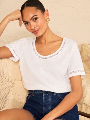 love & roses Shirt in Beige